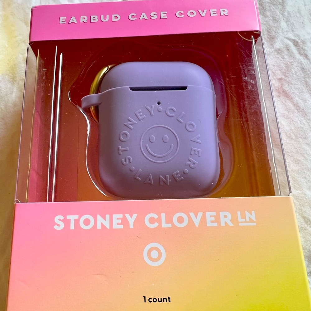 Pastel Purple Stoney Smiley AirPod Case